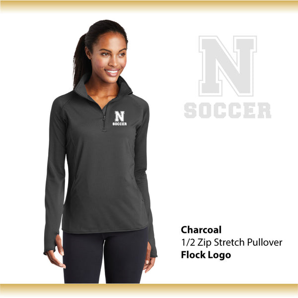 LCN Boys Soccer / Ladies 1/2 Zip Stretch Pullover / LST850-Flock