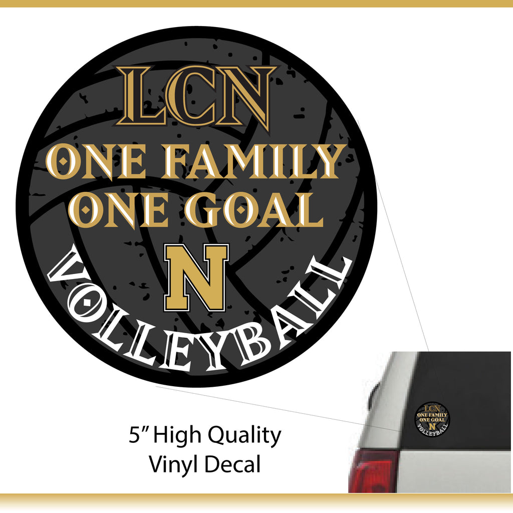 LCN Girls Volleyball / Vinyl Car Decal