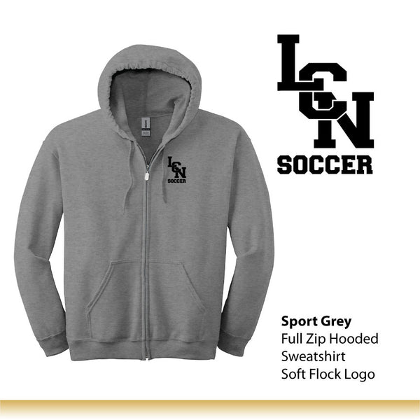 LCN Girls Soccer / Full-Zip Hooded Sweatshirt / 18600