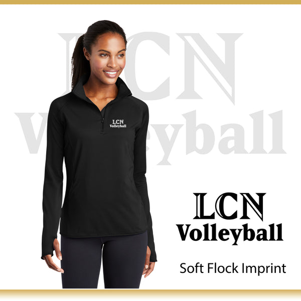 LCN Girls Volleyball / Stretch Quarter Zip Pullover / Ladies / LST850