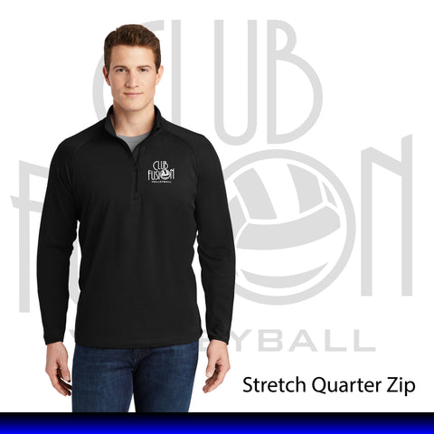 Club Fusion Volleyball Stretch Quarter-Zip ST850