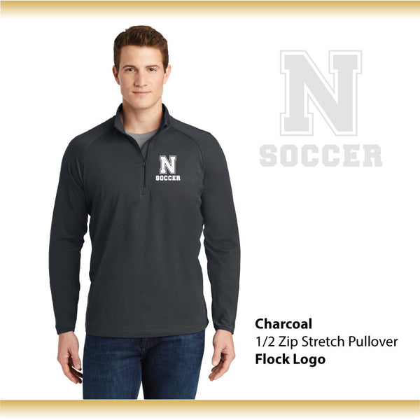 LCN Boys Soccer / 1/2 Zip Stretch Pullover / ST850-Flock