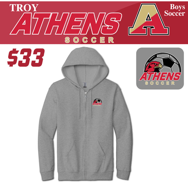 Troy Athens Boys Soccer Fall Gildan - Heavy Blend Full-Zip Hooded Sweatshirt