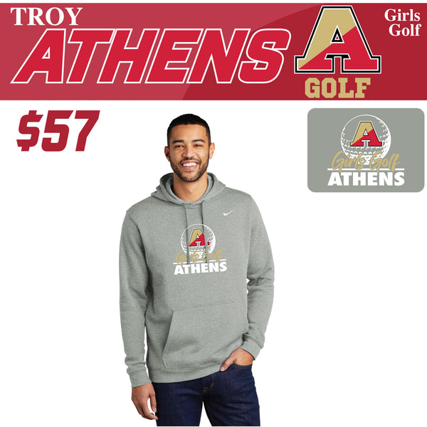 Troy Athens Girls Golf Fall 2023 Nike Club Fleece Pullover Hoodie