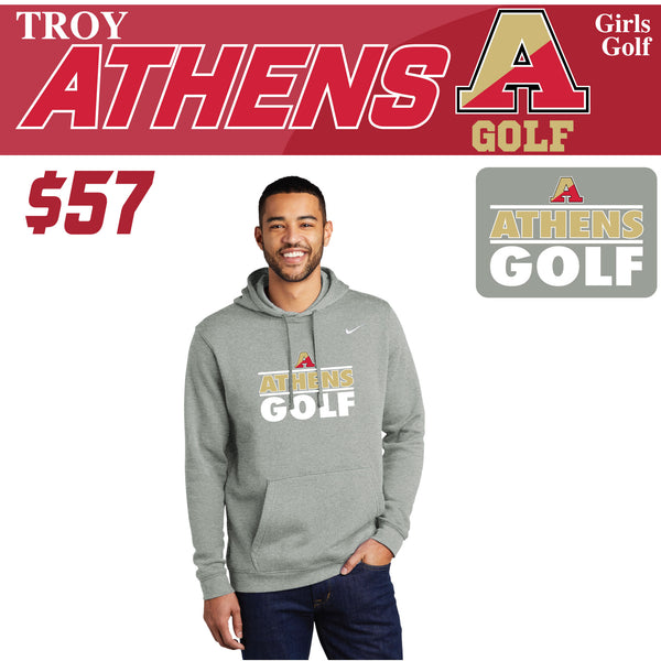 Troy Athens Girls Golf Fall 2023 Nike Club Fleece Pullover Hoodie
