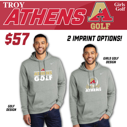 Troy Athens Girls Golf Fall 2023 Nike Club Fleece Pullover Hoodie