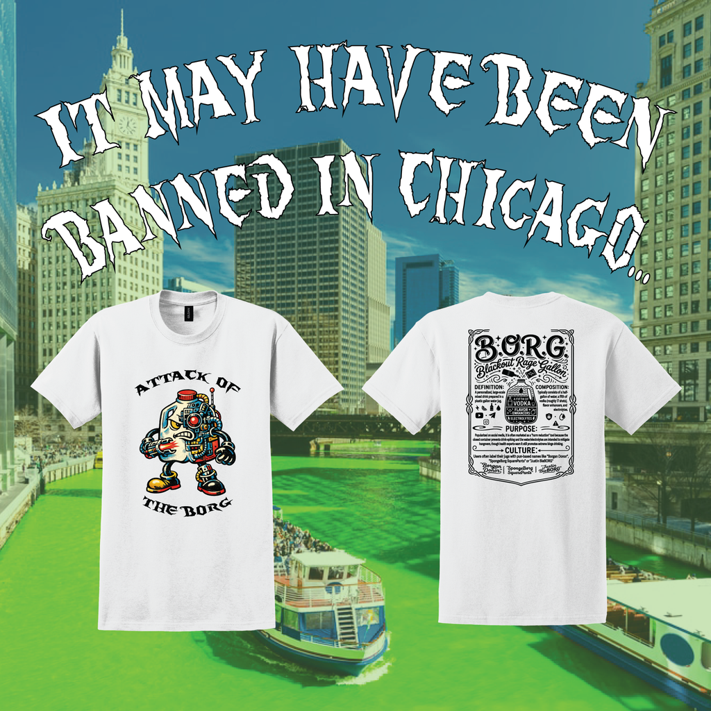 "Attack Of The B.O.R.G." drinking T-Shirt