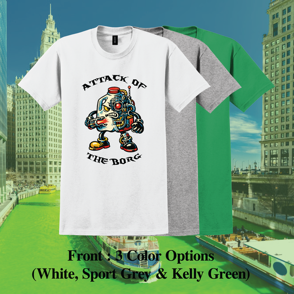 "Attack Of The B.O.R.G." drinking T-Shirt