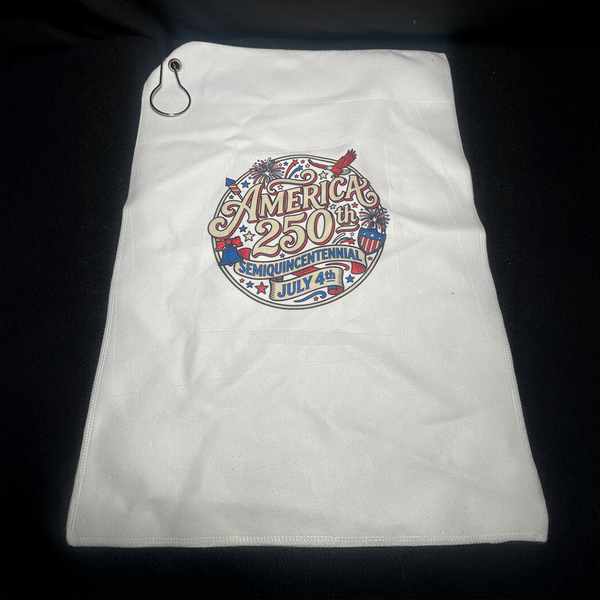 Premium America 250th Golf Towel With Ring / Red version / Cream Version