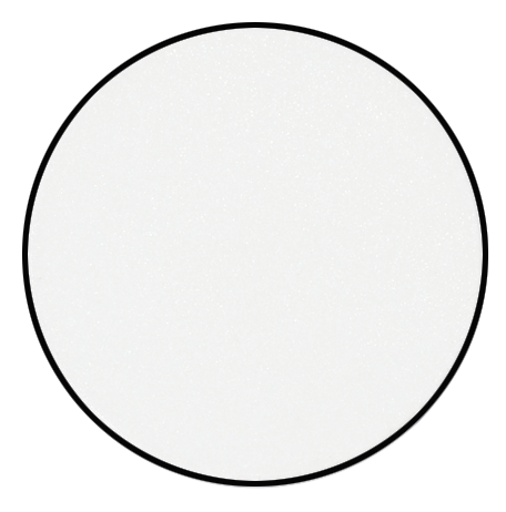 1 1/2" White Sublimatable Poker Chip with Black Edge