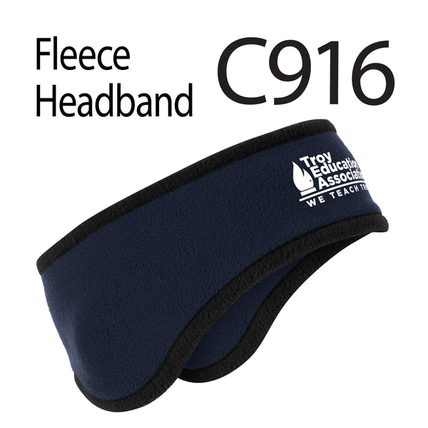 Troy Education Assoc. Port Authority® Two-Color Fleece Headband C916 / Navy