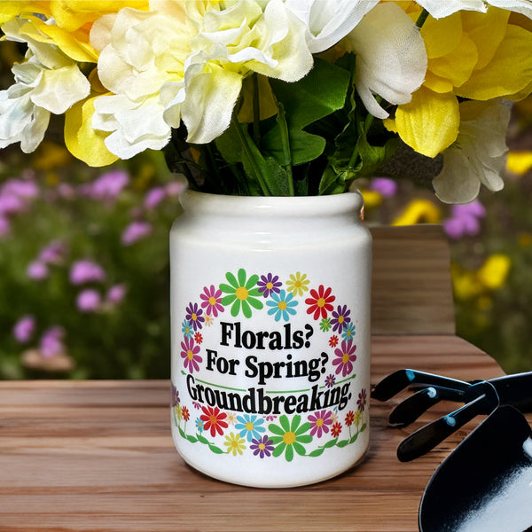 Florals? For Spring? Groundbreaking Flower Pot / The Devil Wears Prada / Utensil Holder / Funny / Movie Quote / Meryl / Miranda / Bitch Boss