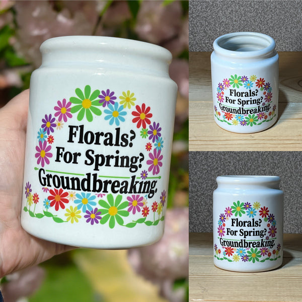 Florals? For Spring? Groundbreaking Flower Pot / The Devil Wears Prada / Utensil Holder / Funny / Movie Quote / Meryl / Miranda / Bitch Boss