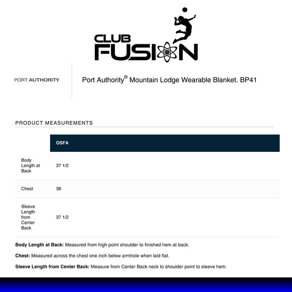 Port Authority® Mountain Lodge Wearable Blanket