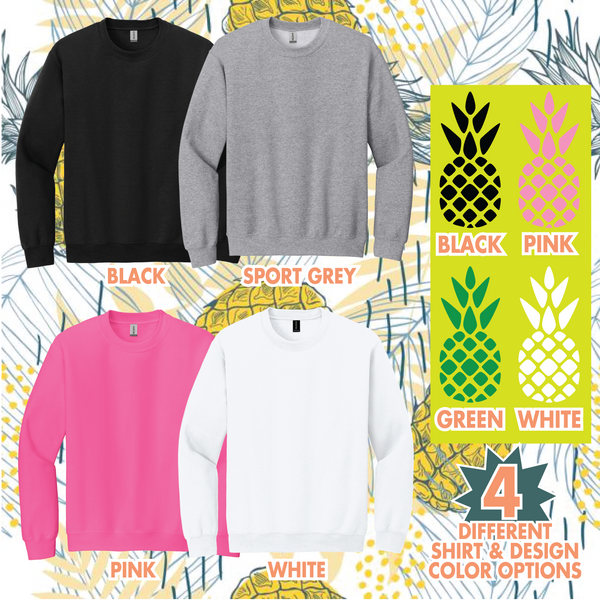 Comfy Pineapple Crewneck Sweatshirt