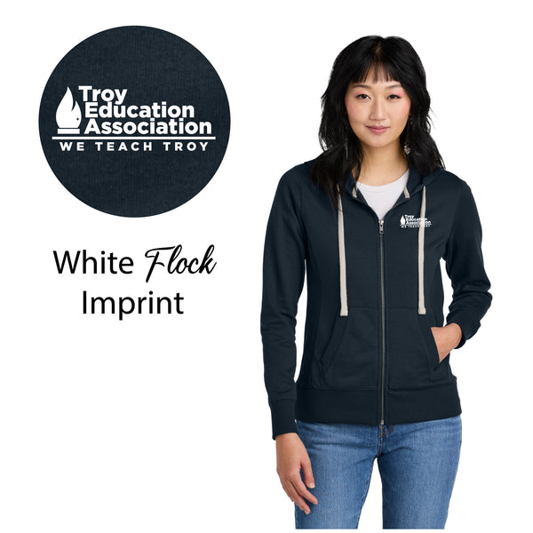 Troy Education Assoc. District® Women's Re-Fleece™ Full-Zip Hoodie DT8103 / True Navy