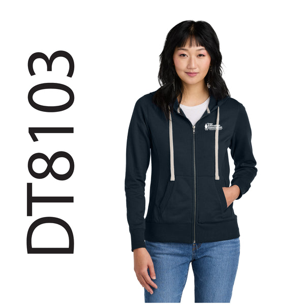 Troy Education Assoc. District® Women's Re-Fleece™ Full-Zip Hoodie DT8103 / True Navy