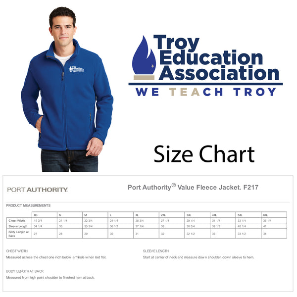 Troy Education Assoc. Port Authority Men's Fleece Jacket F217