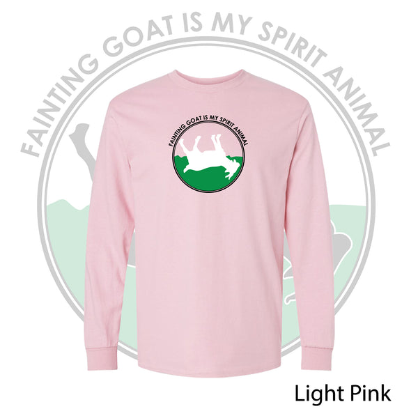 Fainting Goat Is My Spirit Animal Long Sleeve / Yoga / Spirit Animal Fashion / Animal Humor / Goat Graphic Tee