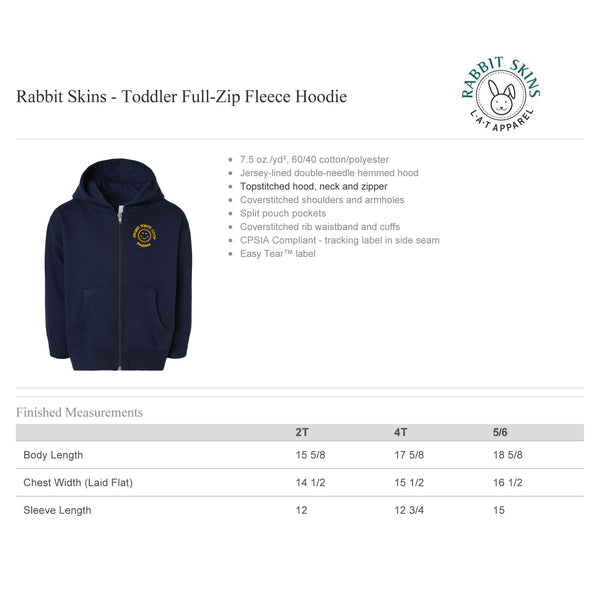 Grosse Pointe Co-Op TODDLER Full-Zip Fleece Hoodie