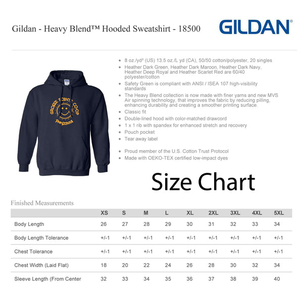 Grosse Pointe Co-Op ADULT Pullover Hooded Sweatshirt