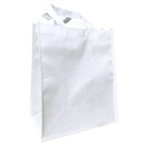 8" x 10" White Sublimatable Bag with 3 1/2" Gusset