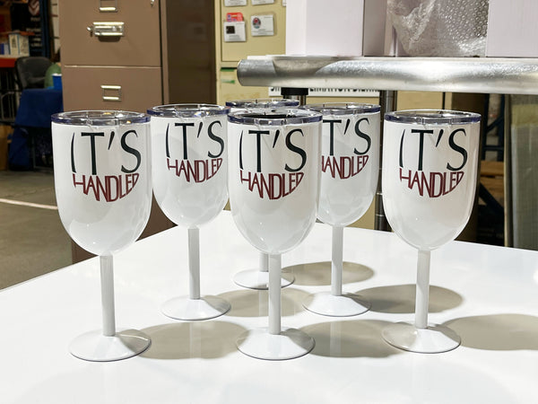 It's Handled Scandal 11oz Wine Glass Scandal Sublimatable Wine Glass / Olivia / Thursdays / Pope Greys and Associates