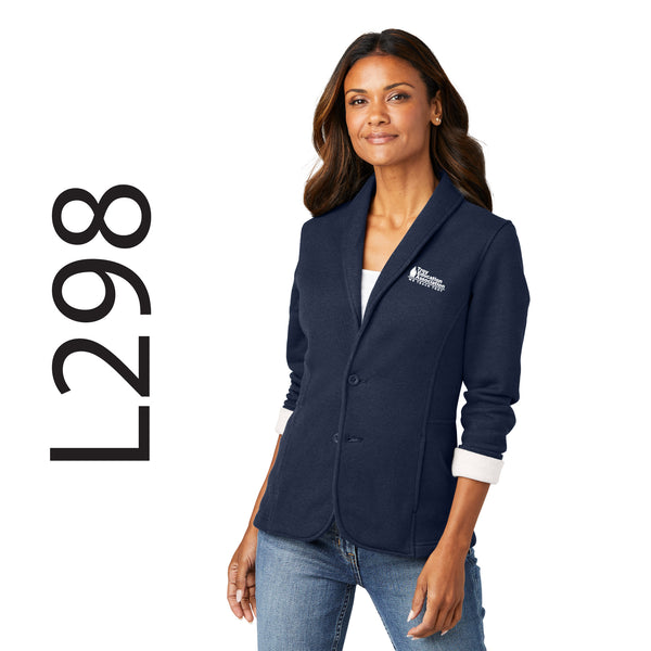 Troy Education Assoc. Port Authority® Women's Fleece Blazer L298 / Dark Navy Heather