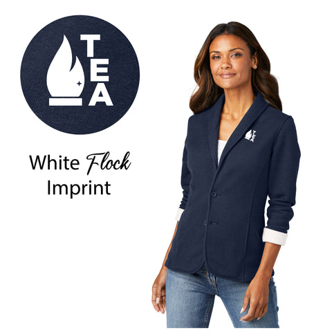 Troy Education Assoc. Port Authority® Women's Fleece Blazer L298 / Dark Navy Heather