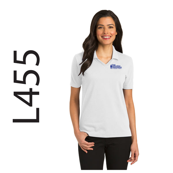 Troy Education Assoc. Port Authority® Women's Rapid Dry™ Polo L455 / White