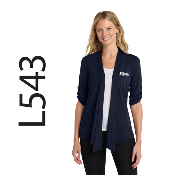 Troy Education Assoc. Port Authority® Women's Concept Shrug. L543 / Dress Blue Navy