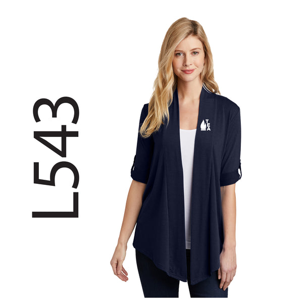 Troy Education Assoc. Port Authority® Women's Concept Shrug. L543 / Dress Blue Navy