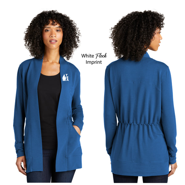 Troy Education Assoc. Port Authority Ladies Microterry Cardigan LK825