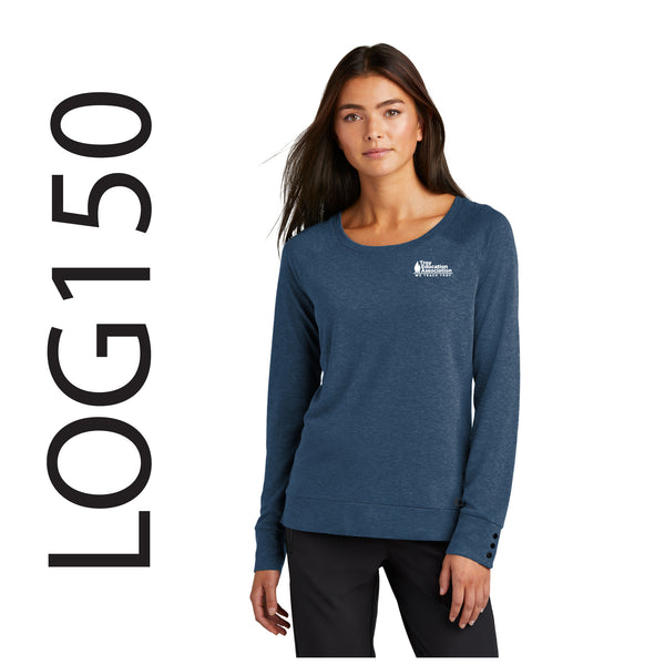 Troy Education Assoc. OGIO® Women's Command Long Sleeve Scoop Neck LOG150 / Spar Blue