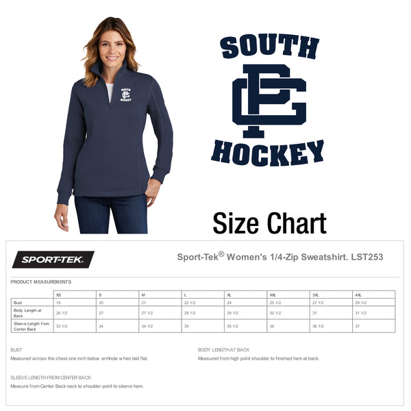 GPS Girls Ice Hockey / Women's 1/4-Zip Sweatshirt / Embroidery