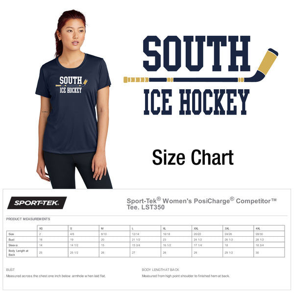 GPS Girls Ice Hockey / Women's Competitor™ Tee / HTV logo