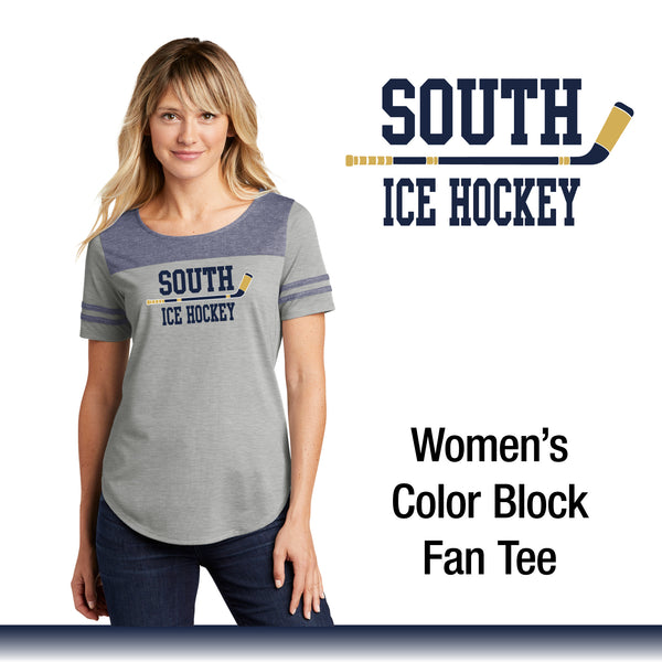 GPS Girls Ice Hockey / Women's Tri-Blend Wicking Fan Tee / HTV logo