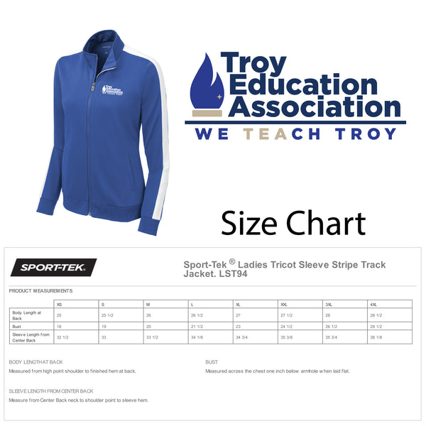 Troy Education Assoc. Sport-Tek Ladies Tricot Track Jacket LST94