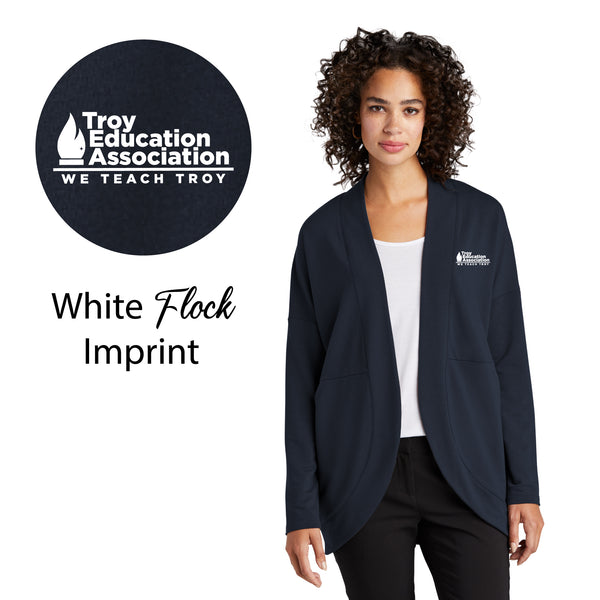 Troy Education Assoc. Mercer+Mettle® Women's Stretch Open-Front Cardigan MM3015 / Night Navy