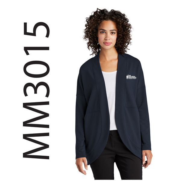 Troy Education Assoc. Mercer+Mettle® Women's Stretch Open-Front Cardigan MM3015 / Night Navy