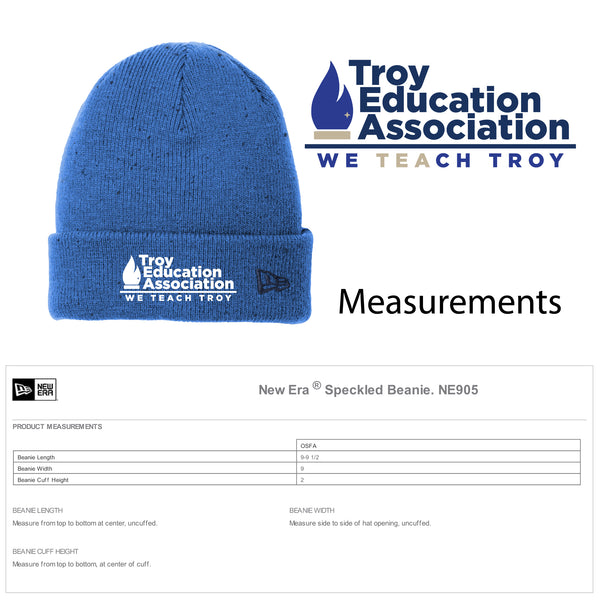 Troy Education Assoc. New Era ® Speckled Beanie NE905 / Royal-Black