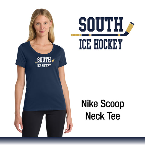 GPS Girls Ice Hockey /Nike Women's Dri-FIT Scoop Neck Tee / HTV logo