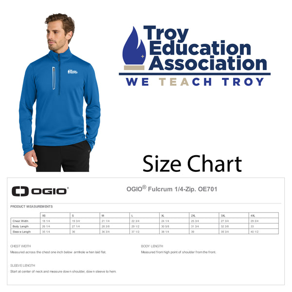 Troy Education Assoc. OGIO® Fulcrum 1/4-Zip OE701 / Electric Blue