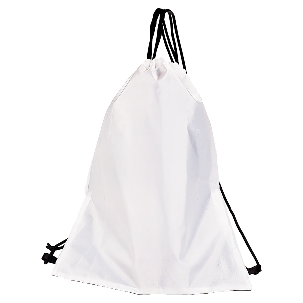 12" x 15 3/4" White/Black Sublimatable Back Sack