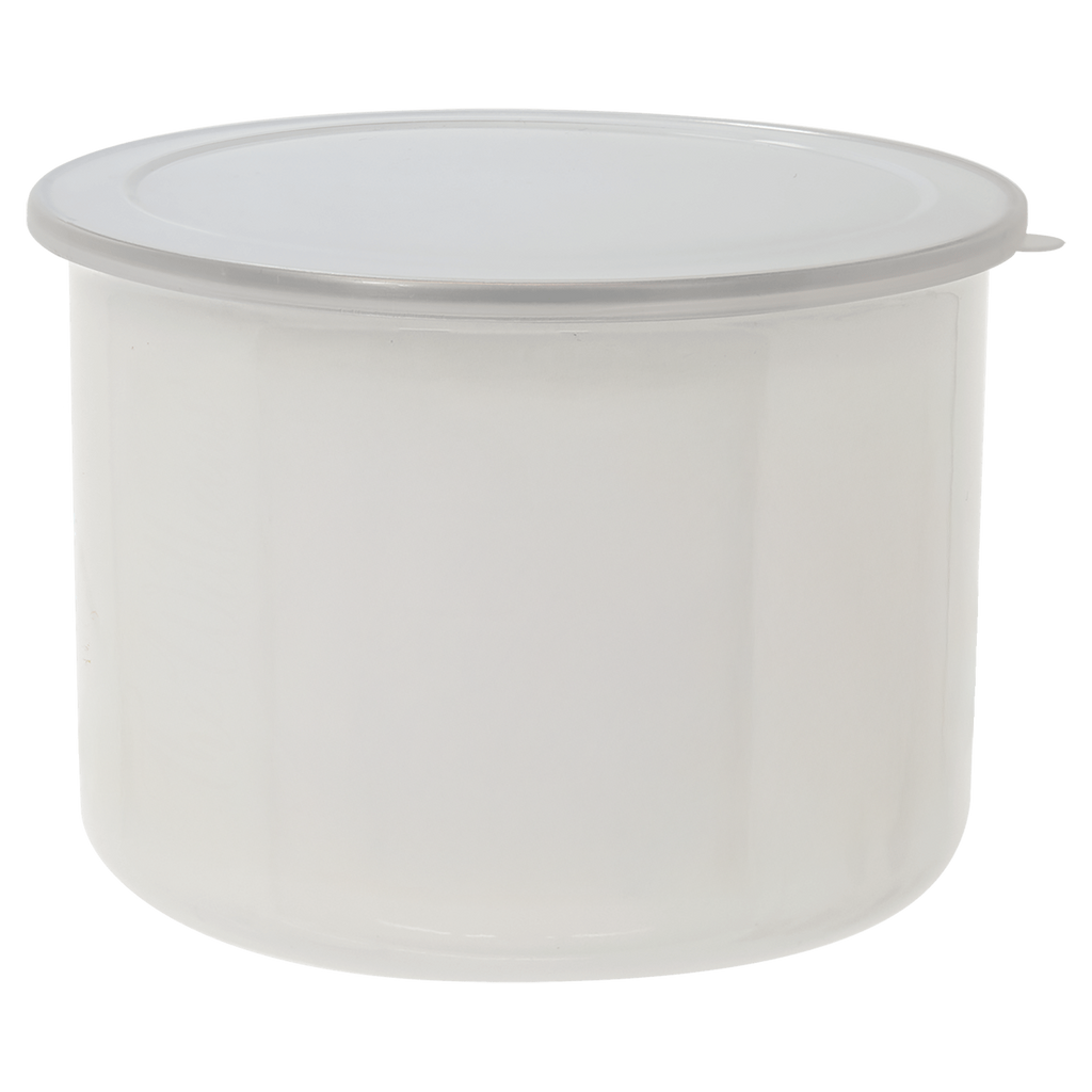27 oz. Tall Enamel Container with Flexible Plastic Lid