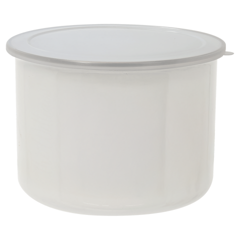 27 oz. Tall Enamel Container with Flexible Plastic Lid
