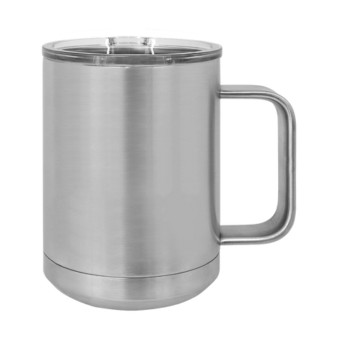 15 oz. Stainless Steel Insulated Mug with Slider Lid