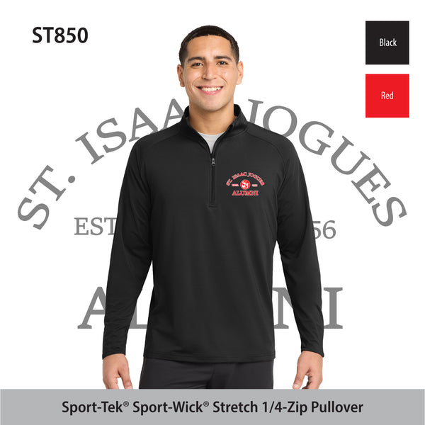 St. Isaac Jogues Alumni - Sport-Tek® Sport-Wick® Stretch 1/4-Zip Pullover