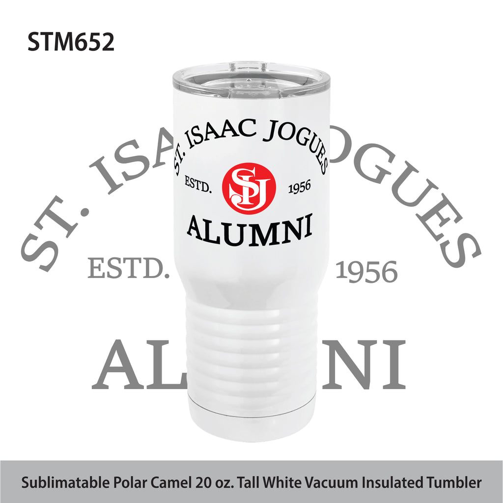 St. Isaac Jogues Alumni - Sublimatable Polar Camel 20 oz. Tall White Vacuum Insulated Tumbler