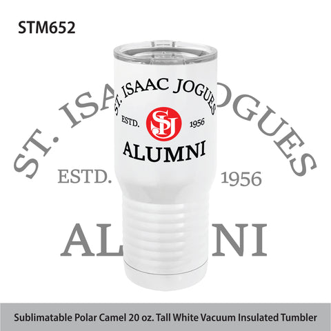 St. Isaac Jogues Alumni - Sublimatable Polar Camel 20 oz. Tall White Vacuum Insulated Tumbler